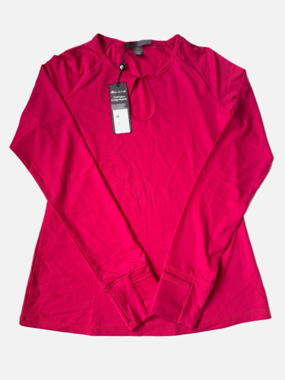 Greyson Womens Size M Scarlett Tulia Top Long Sleeve NWT Thumbholes Keyhole Golf - Picture 2 of 10
